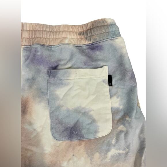 AG Adriano Goldschmied Tie Dye Terry Drawstring Shorts Pocket XL Mens Cotton - Picture 5 of 7